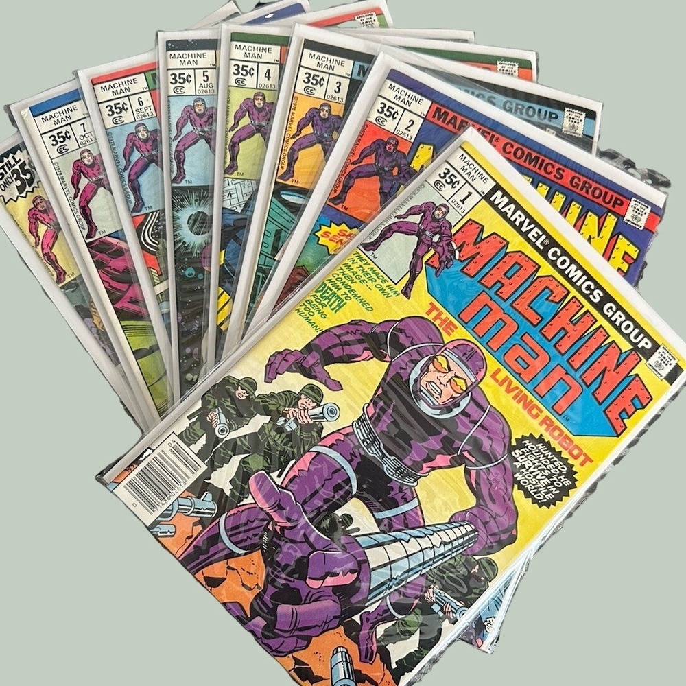VTG. Marvel Comics, Group - Machine Man #1,2,3,4,5,6,7,8   Comic Books -Vintage!